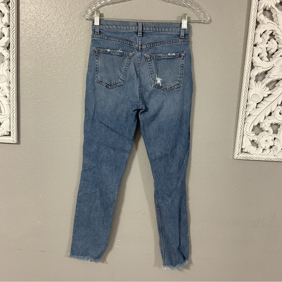 Reformation Serena High Skinny Crop Jeans Lanai destroyed Size 24 - Picture 5 of 10